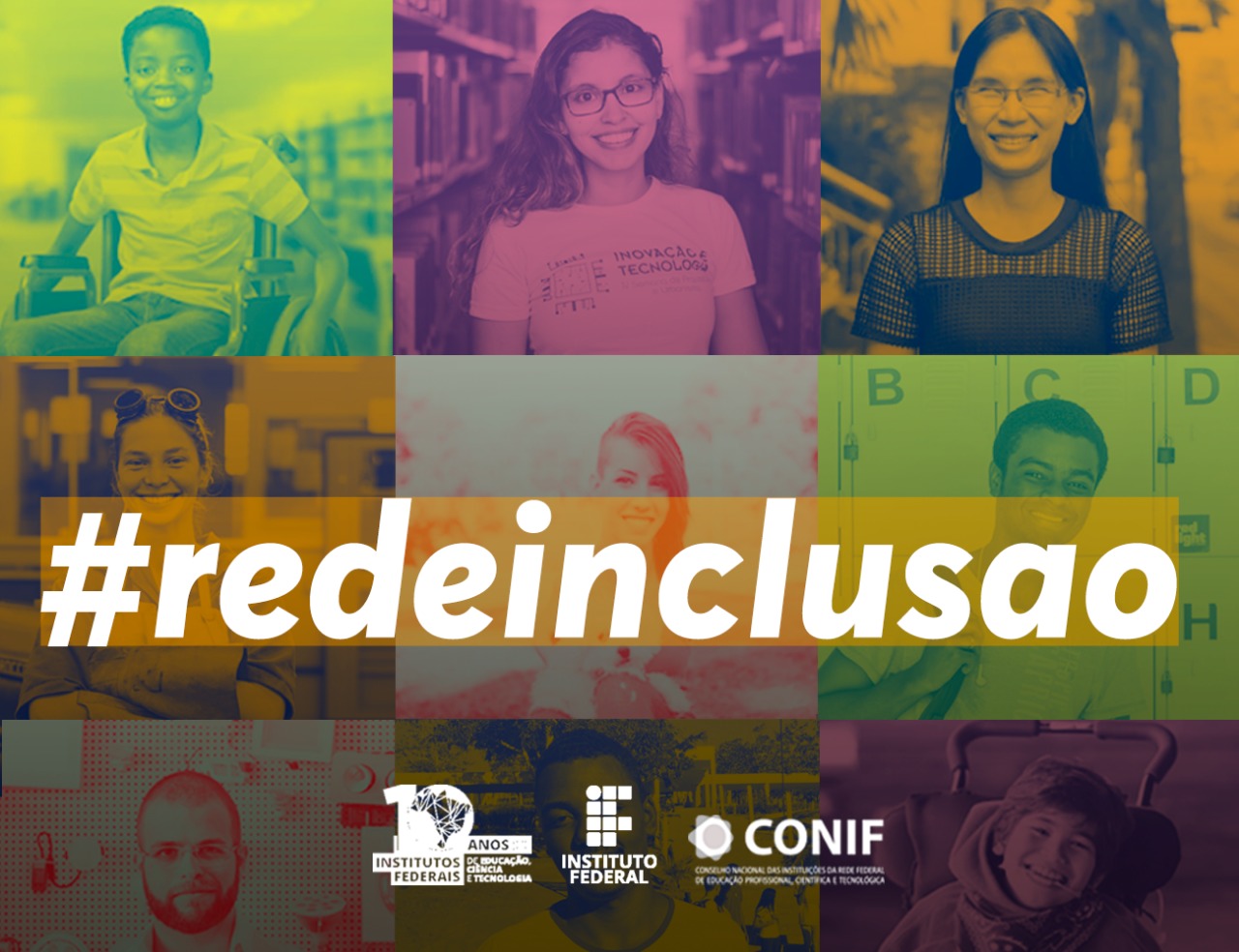 ilustração sobre #redeinclusão